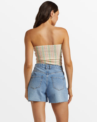 Riley Cut-Off Denim Shorts