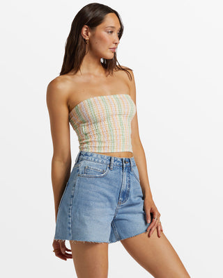 Riley Cut-Off Denim Shorts