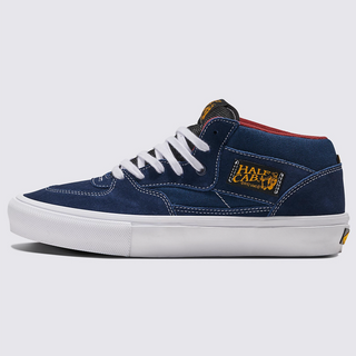 Vans Skate Half Cab Shoes in Navy/Burgundy with DURACAP™ and PopCush™.