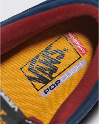 Vans Skate Half Cab Shoes in Navy/Burgundy with DURACAP™ and PopCush™.