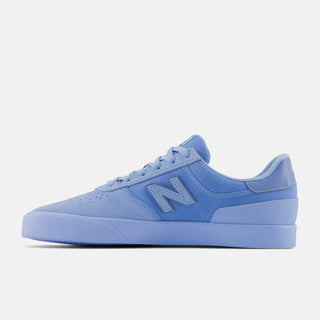 New Balance Numeric Jake Hayes 272 skate shoe in Baby Blue with suede and canvas upper, vulcanized sole, and one-piece toe design.