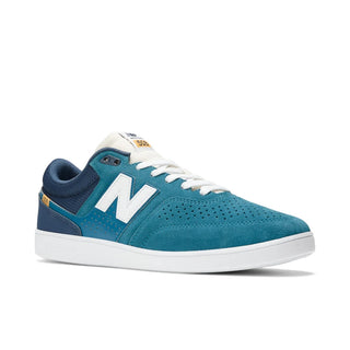 New Balance Numeric Brandon Westgate 508 Shoes in Teal, suede upper, retro mesh tongue.