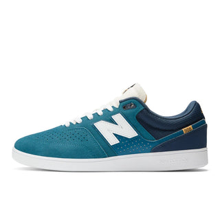 New Balance Numeric Brandon Westgate 508 Shoes in Teal, suede upper, retro mesh tongue.