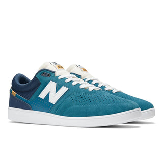 New Balance Numeric Brandon Westgate 508 Shoes in Teal, suede upper, retro mesh tongue.