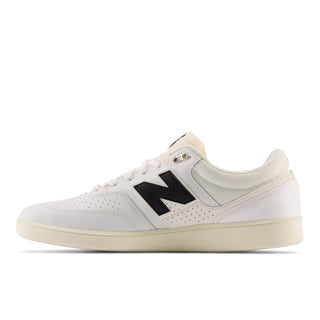 New Balance Numeric Brandon Westgate 508 Shoes in White/Black, perforated suede upper, C-CAP midsole cushioning.