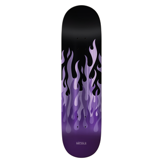 Real Nicole Kitted 8.25" Skateboard Deck with 7-ply maple construction and Nicole Hause pro model design.