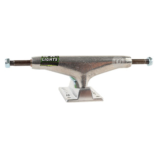 Thunder Trucks 148 Lights Polished II with hollow kingpin, forged aluminum baseplate, and 8.25" axle.