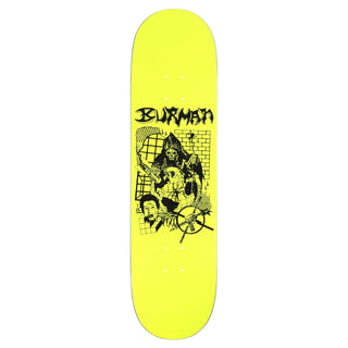 Zero Burman End of Times 8.5" Skateboard Deck with 7-ply maple and popsicle shape.