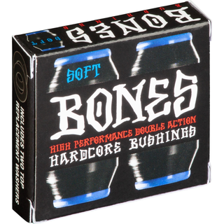 Bones Wheels Bushings Soft 2 Pack Black/Blue